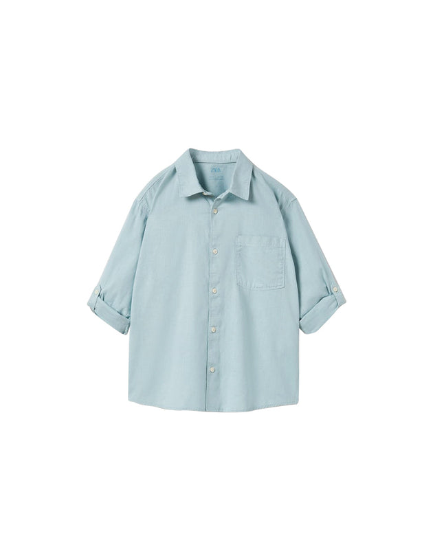 Cotton blend shirt